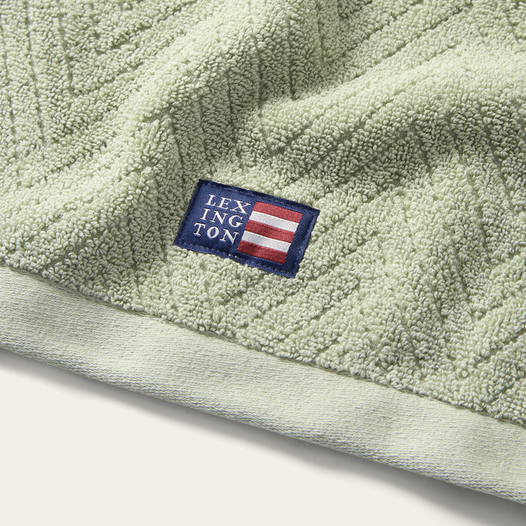 Håndkle Herringbone Vintage Green fra Lexington - Bilde 5