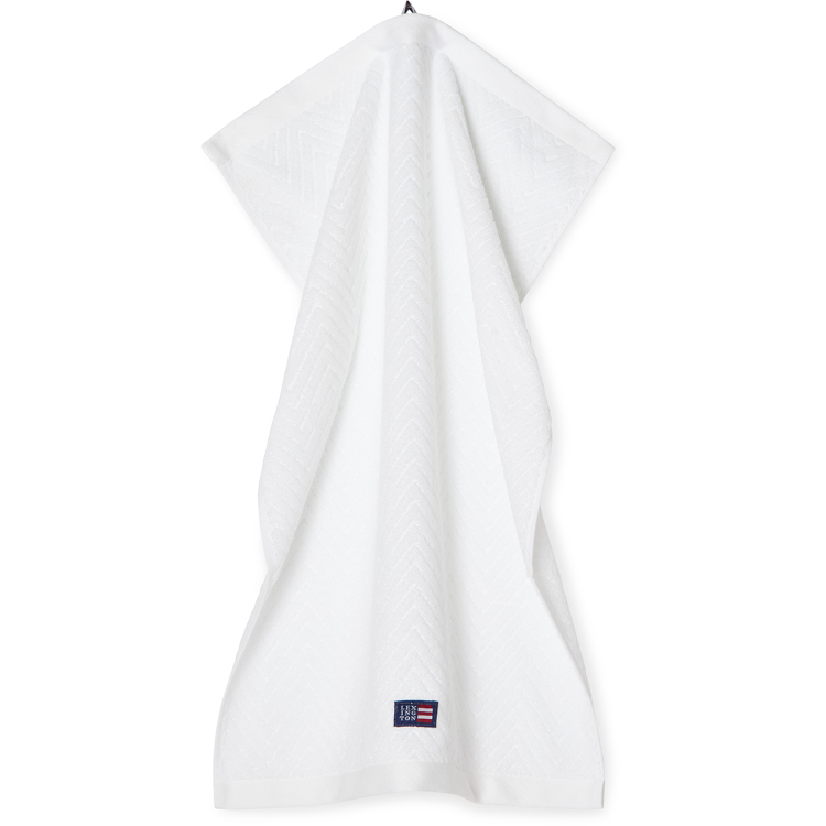 Lexington Håndkle Herringbone White