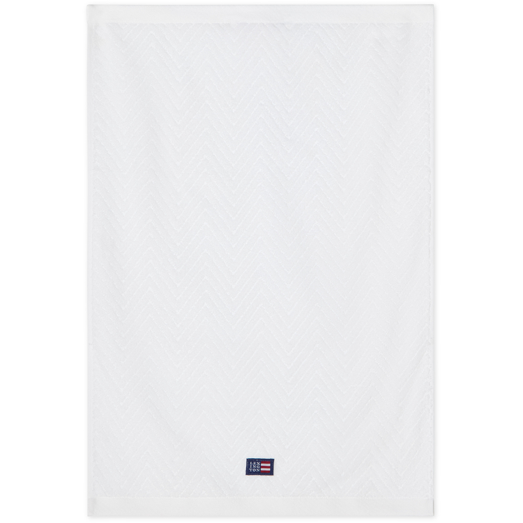 Håndkle Herringbone White fra Lexington - Bilde 3