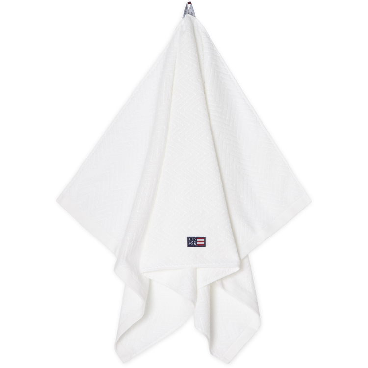 Håndkle Herringbone White fra Lexington - Bilde 2