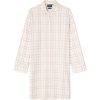 Nattskjorte flannel check beige, white fra lexington