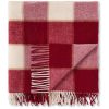 Pledd 130x170 Checked Recycled Wool Red/Lt Beige/Beige fra Lexington - Bilde 2