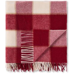 Alternative view of Pledd 130x170 Checked Recycled Wool Red/Lt Beige/Beige fra Lexington