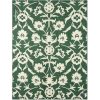 Pledd 130x170 Flower Jacquard Recycled Green/Lt Beige fra Lexington - Bilde 4