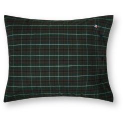 Putetrekk 50x70 Checked Cotton Percale Grønn/Navy/Hvit/Rød fra Lexington