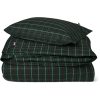 Sengesett checked cotton percale green, navy, white, red fra lexington