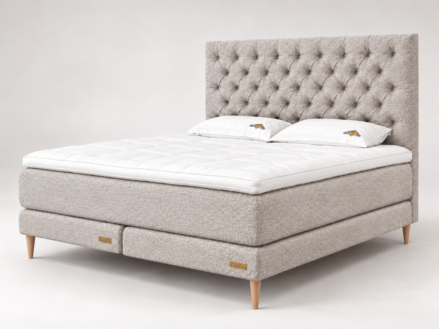 Sengemakeriet's Twinpocket Kontinentalseng 180x210 Lory Beige - Bilde 2