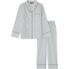 pysjamas cotton pinstripe green, white stripe fra lexington
