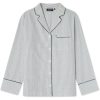 Pysjamas Cotton Pinstripe Green/White fra Lexington - Bilde 2