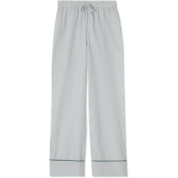 Pysjamas Cotton Pinstripe Green/White fra Lexington - Bilde 3