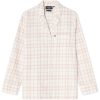 Pysjamas Check Organic Cotton Flanell Beige/White fra Lexington - Bilde 2